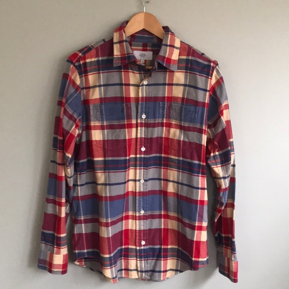 Jack Spade Other - Jack Spade flannel shirt red blue size medium